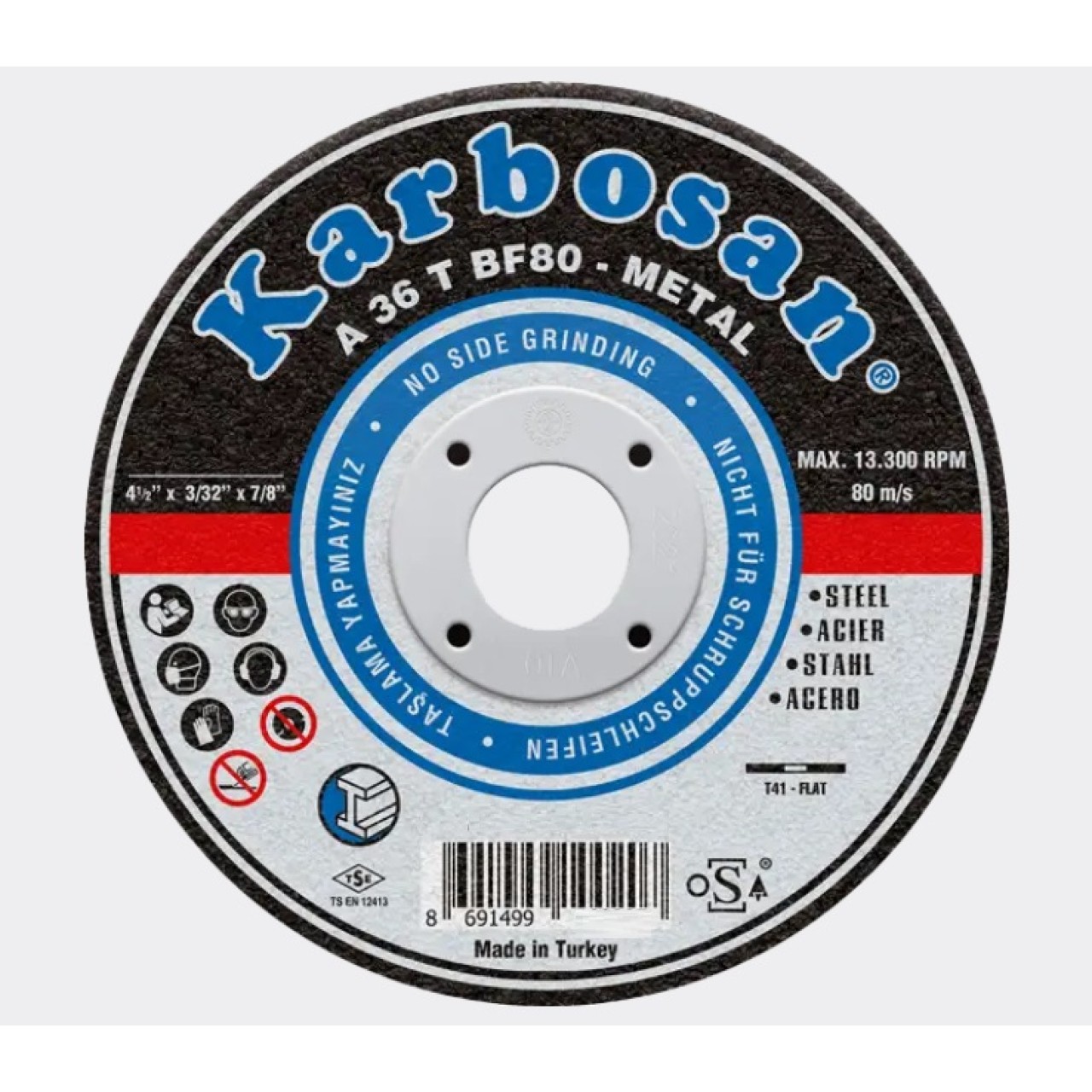 125X3X22 NK DÜZ KESİCİ TAŞ