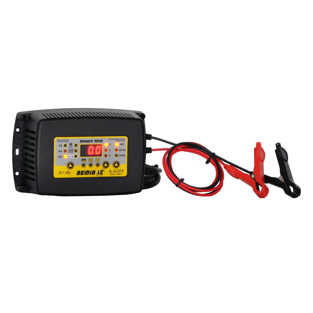 12V-10A AKILLI AKÜ ŞARJ+KURTARMA CİHAZI