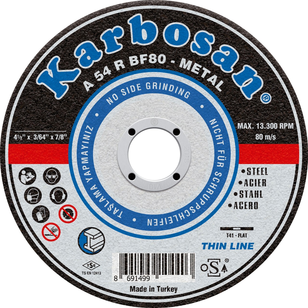 180X1,9X22 NK THİNLİNE KESİCİ