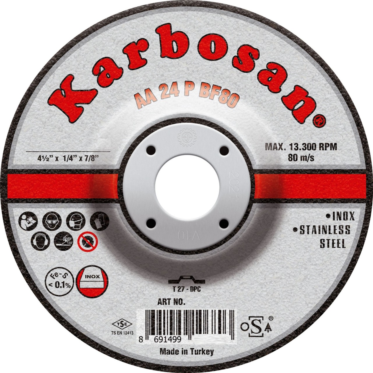 180X6,4X22 İNOX FLEX