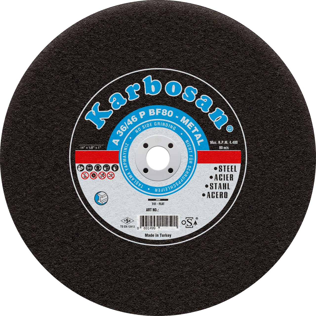 350X3,5X30 NK DÜZ KESİCİ