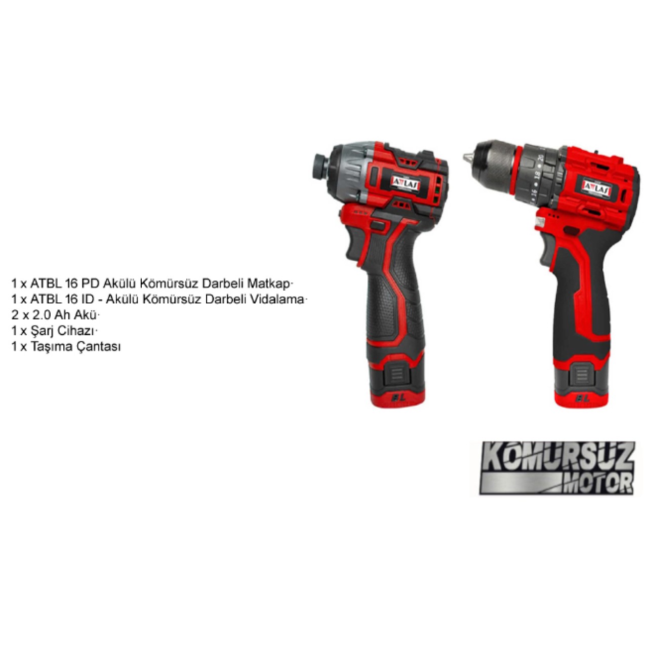 ATBL16 ID-202C 16V AKÜLÜ KÖMÜRSÜZ DARBELİ VİDALAMA