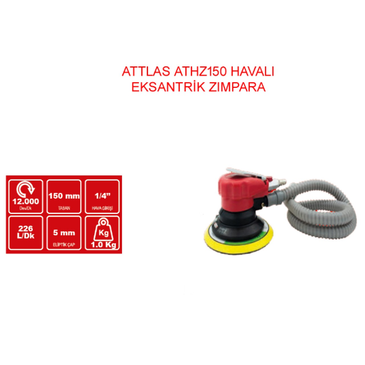 ATHZ 150 HAVALI EKSANTRİK ZIMPARA