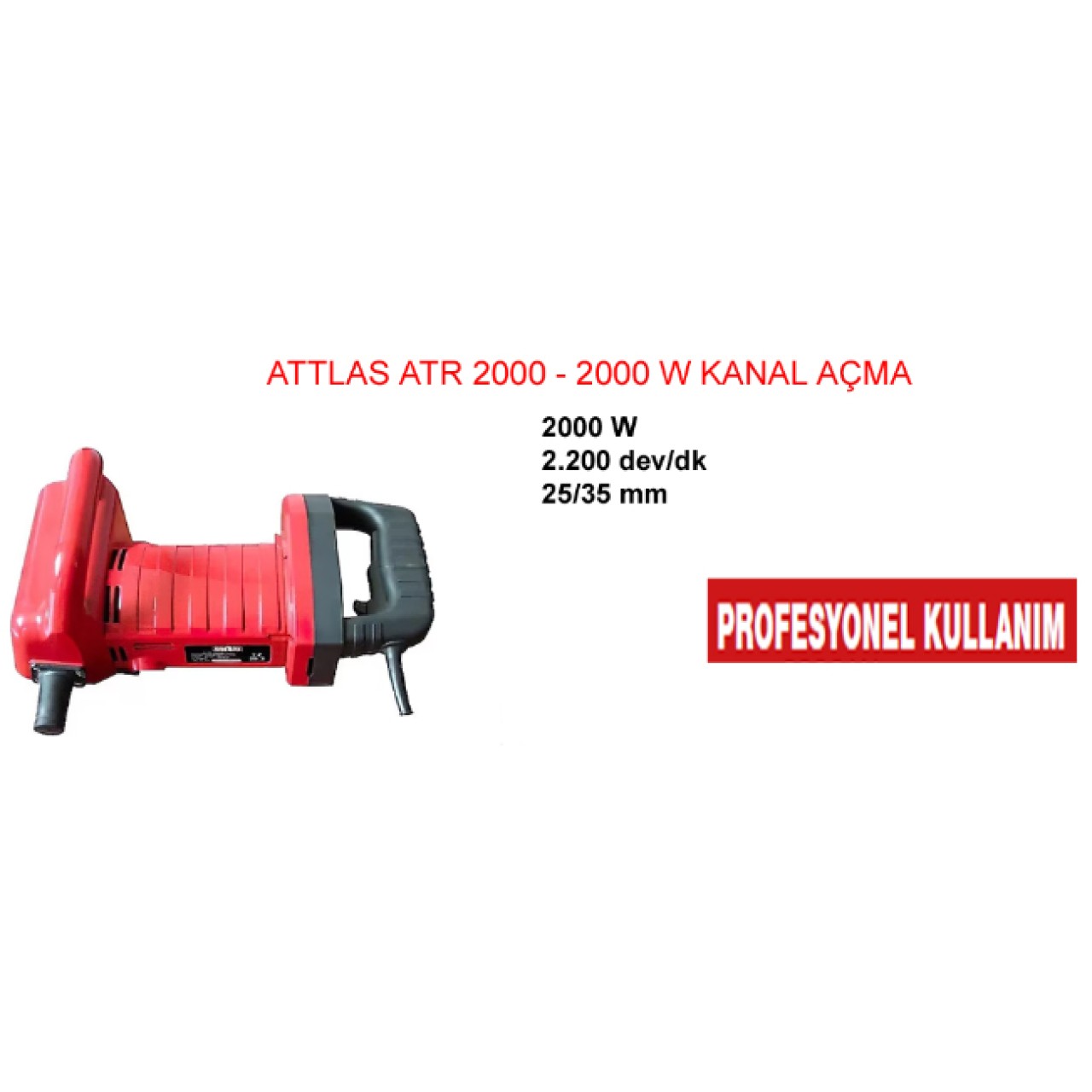 ATR2000 ATTLAS KANAL AÇMA MAKİNASI