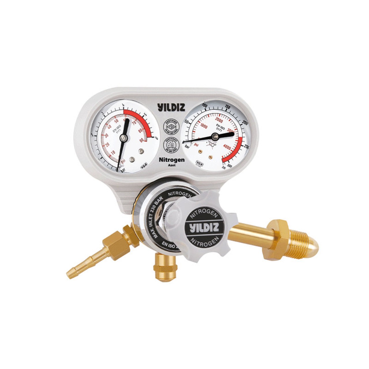 BASINÇ DÜŞÜRÜCÜ AZOT MANOMETRE MUHAFAZALI