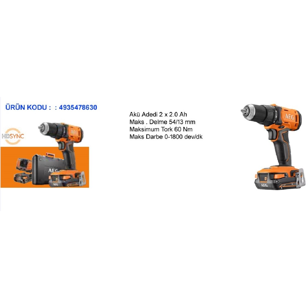 BS18G4 DARBESİZ AKÜLÜ MATKAP