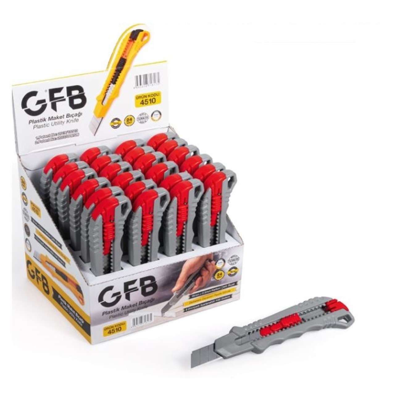 GFB PRO PLASTİK MAKET BIÇAĞI GRİ