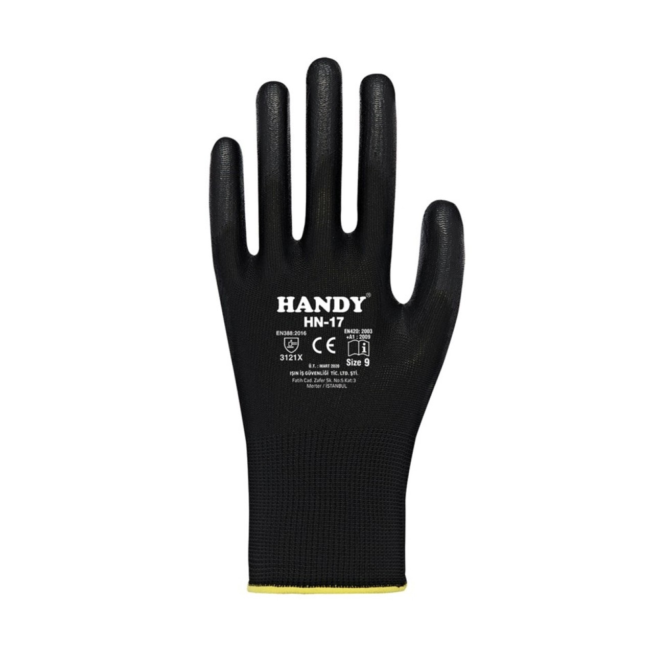 HANDY JOB PLUS HN17 SİYAH PU ELDİVEN NO:10