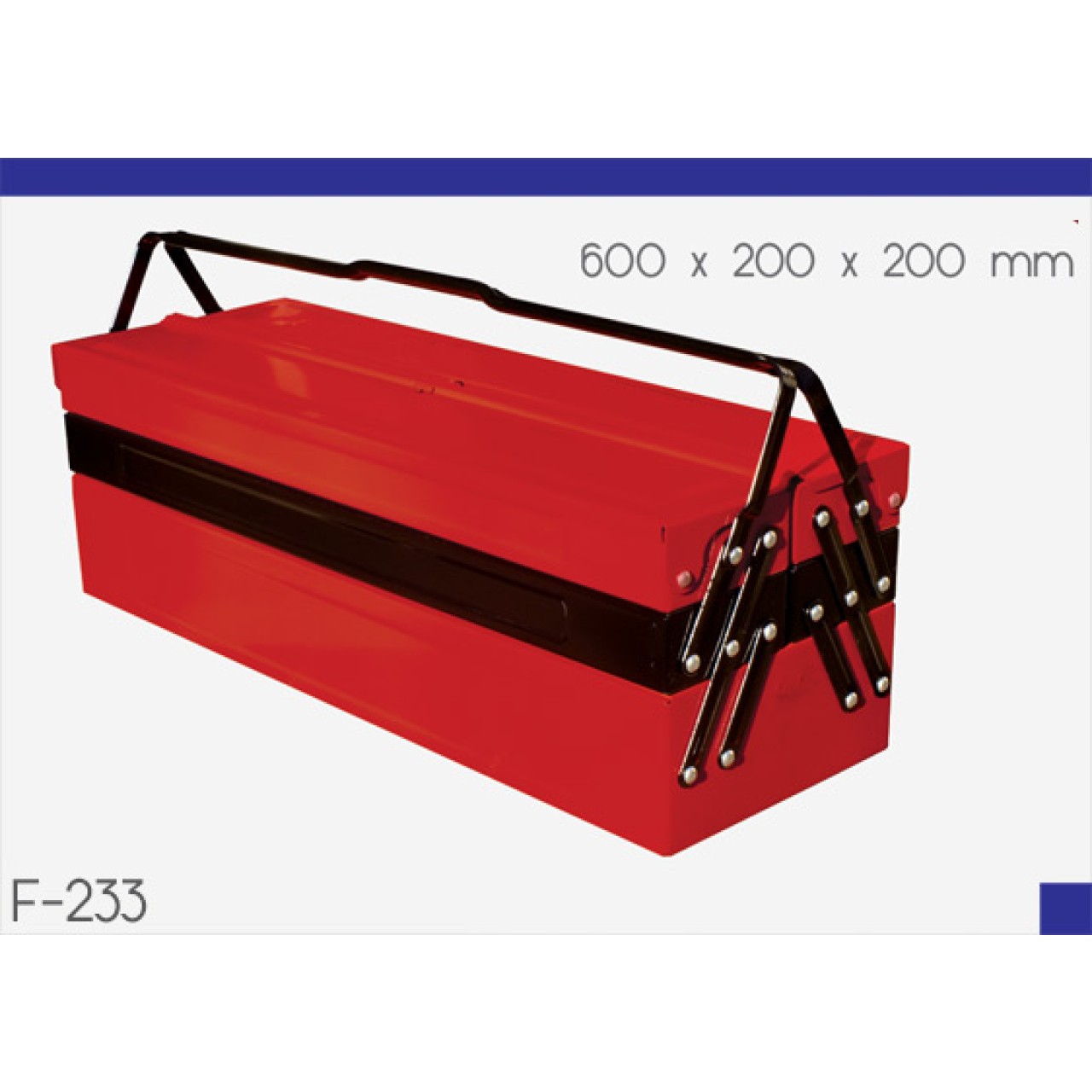 MAXİ TİP 5 GÖZ TAKIM ÇANTASI 600X200X200MM