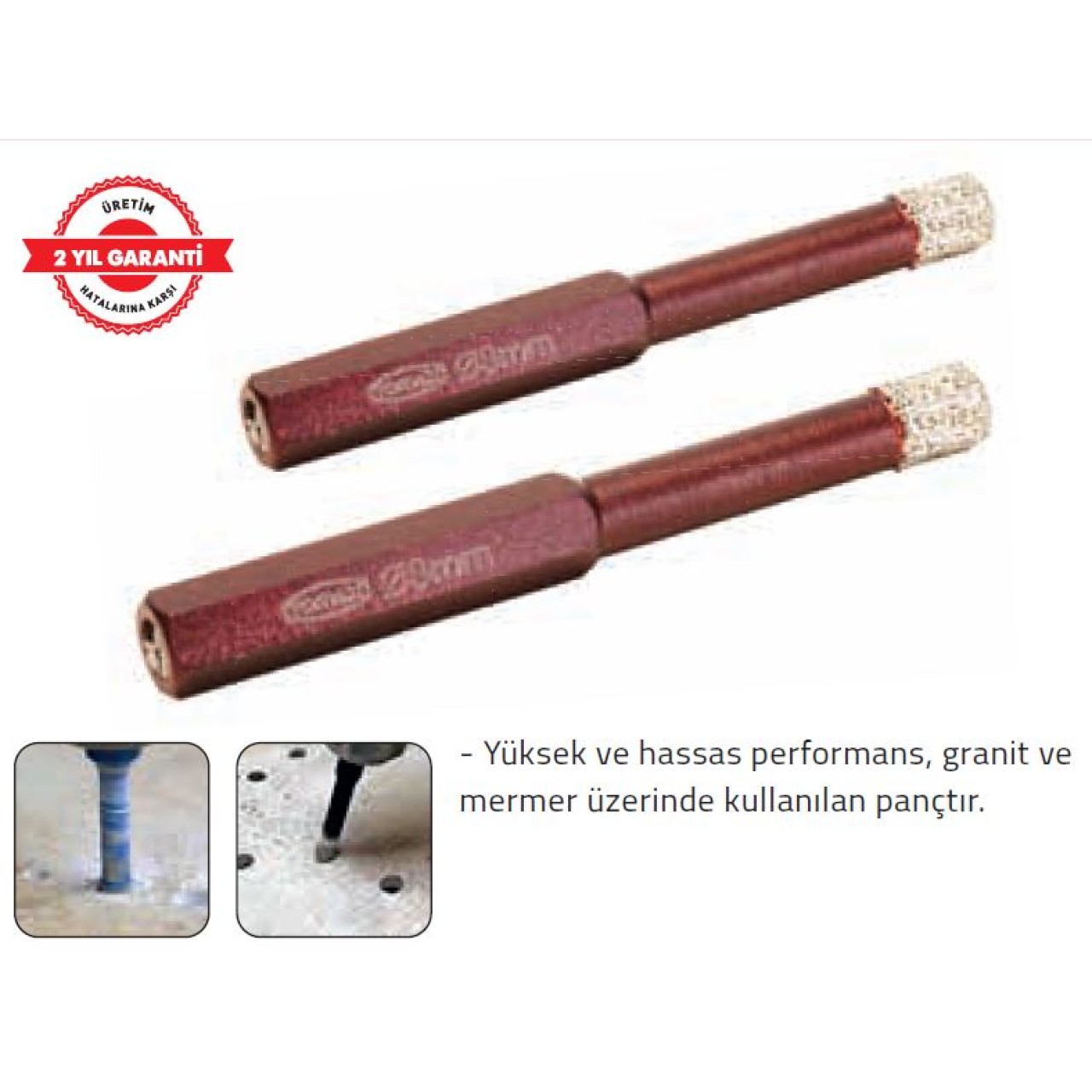 MERMER GRANİT PANÇ ALTIGEN SAP HEX 8MM