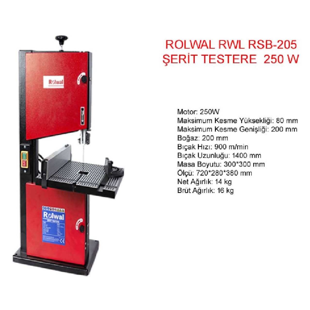 ŞERİT TESTERE RSB205