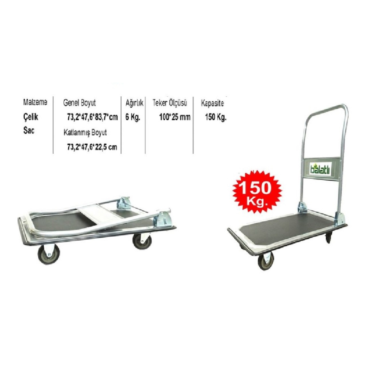 TAŞIMA ARABASI 150KG