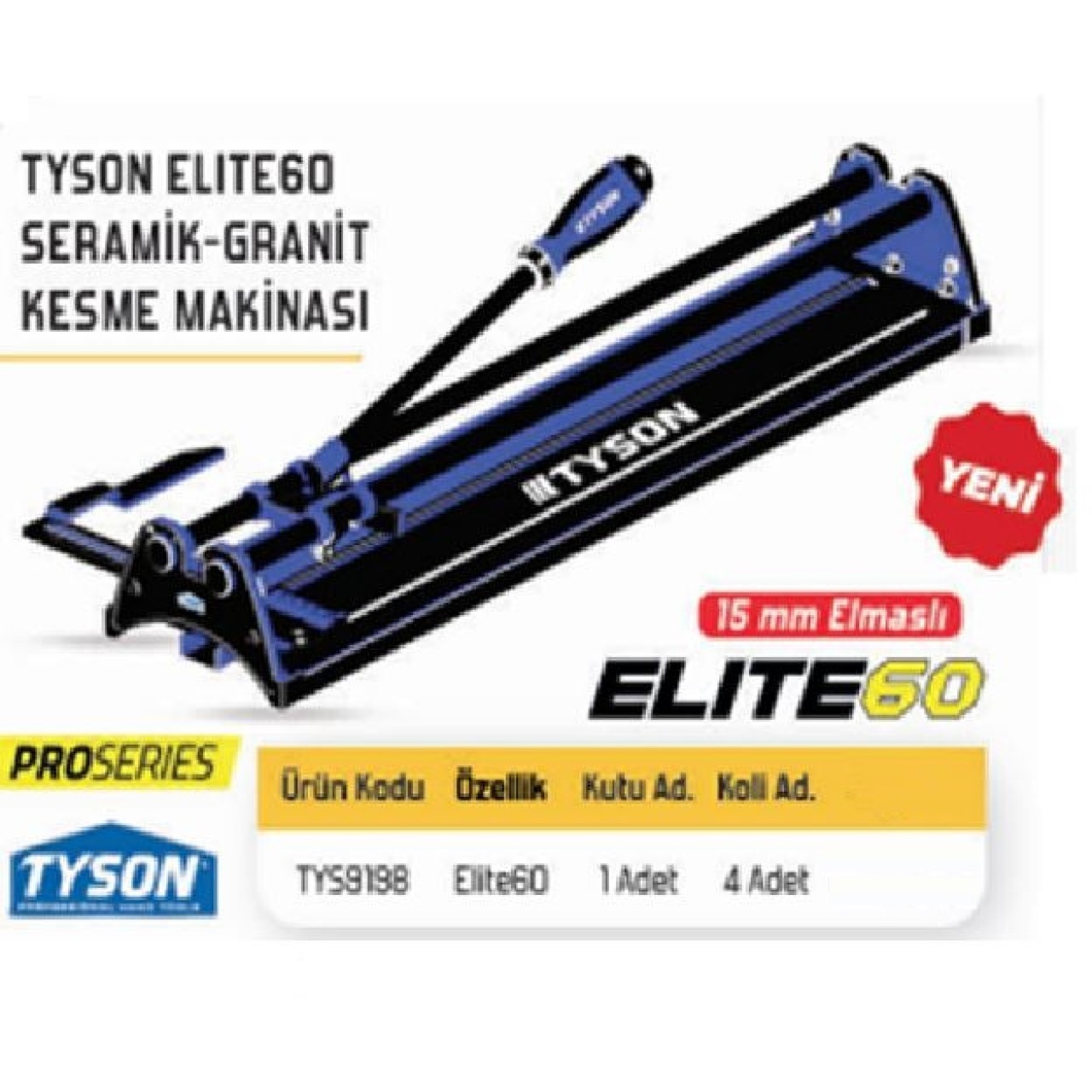 TYSON SERAMİK GRANİT KESME MAKİNASI ELİTE 60